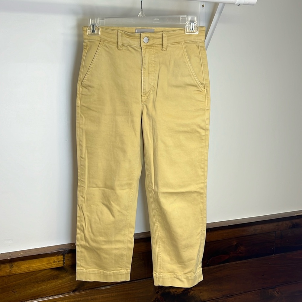 Everlane High Waist Cropped‎ Straight Tan Pants- 6S